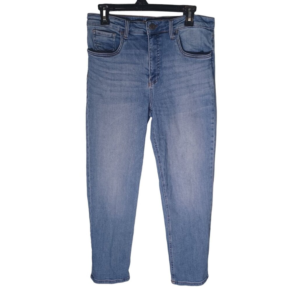 Kut from the Cloth Jeans Womens 10 Relaxed High Waisted Med Wash Ankle Stretch